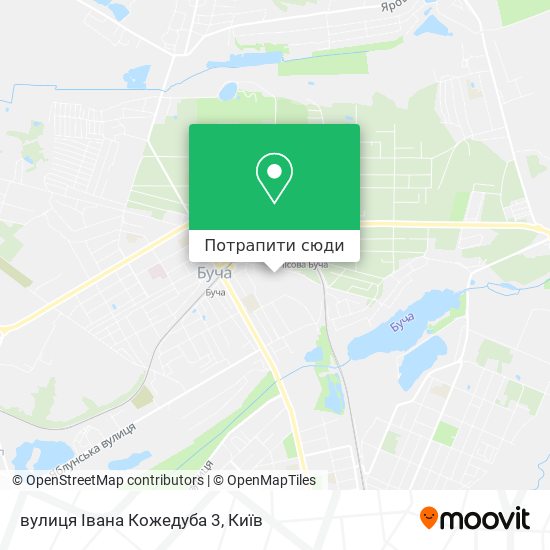 Карта вулиця Івана Кожедуба 3