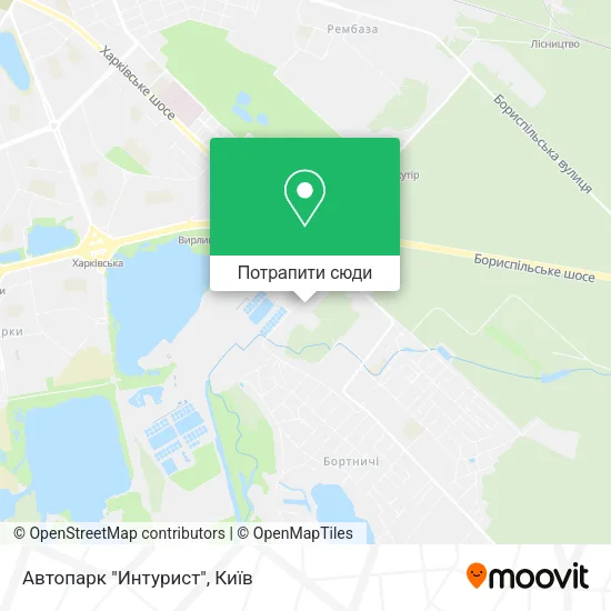 Карта Автопарк "Интурист"