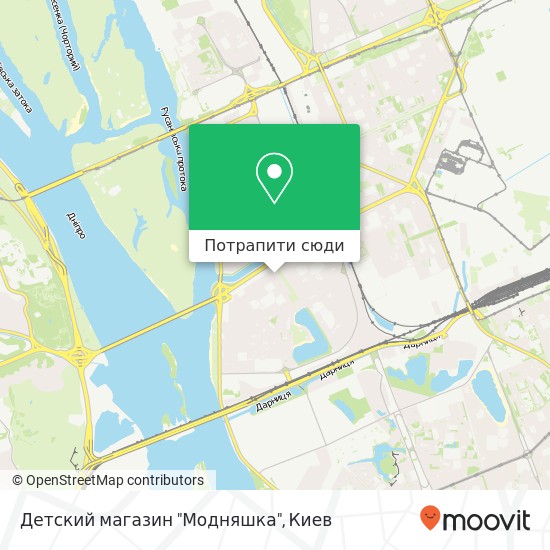 Карта Детский магазин "Модняшка"