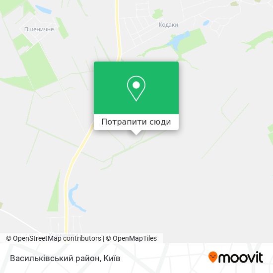 Карта Васильківський район