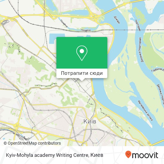 Карта Kyiv-Mohyla academy Writing Centre