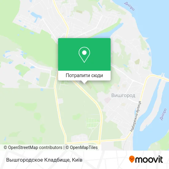 Карта Вышгородское Кладбище