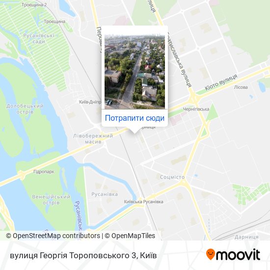 Карта вулиця Георгія Тороповського 3