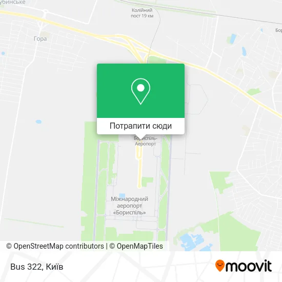Карта Bus 322
