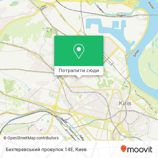 Карта Бехтеревський провулок 14Е