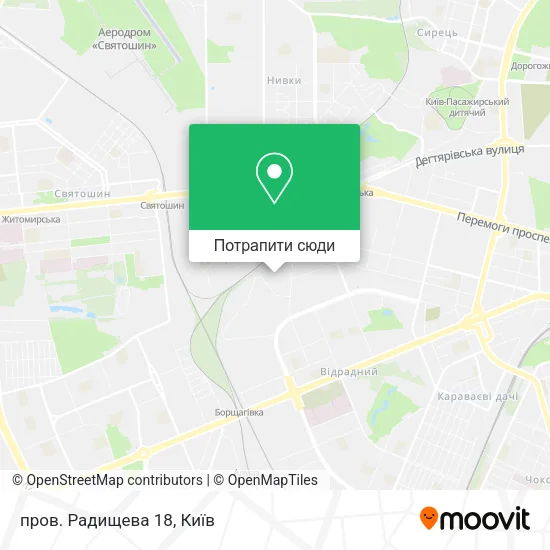 Карта пров. Радищева 18
