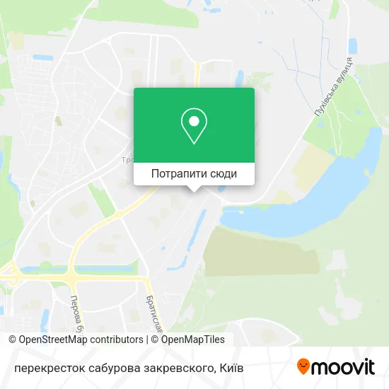 Карта перекресток сабурова закревского