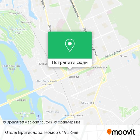 Карта Отель Братислава. Номер 619.