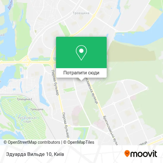 Карта Эдуарда Вильде 10