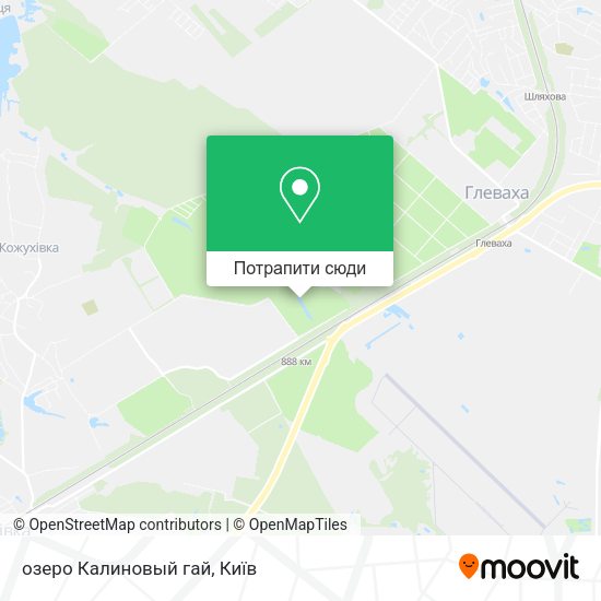 Карта озеро Калиновый гай