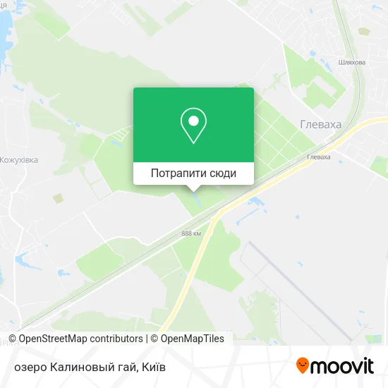 Карта озеро Калиновый гай