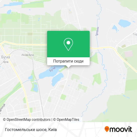 Карта Гостомельське шосе