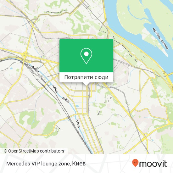 Карта Mercedes VIP lounge zone