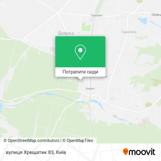 Карта вулиця Хрещатик 83