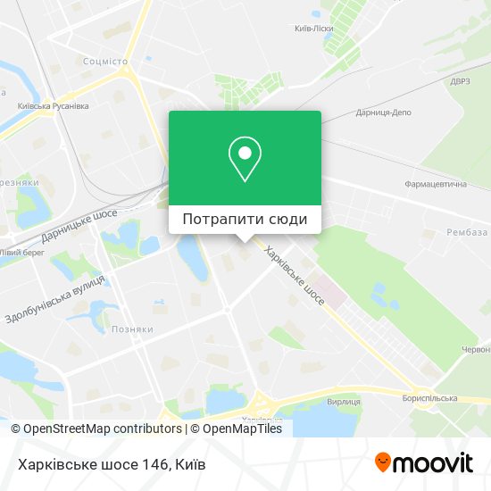 Карта Харківське шосе 146