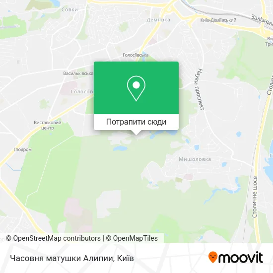 Карта Часовня матушки Алипии