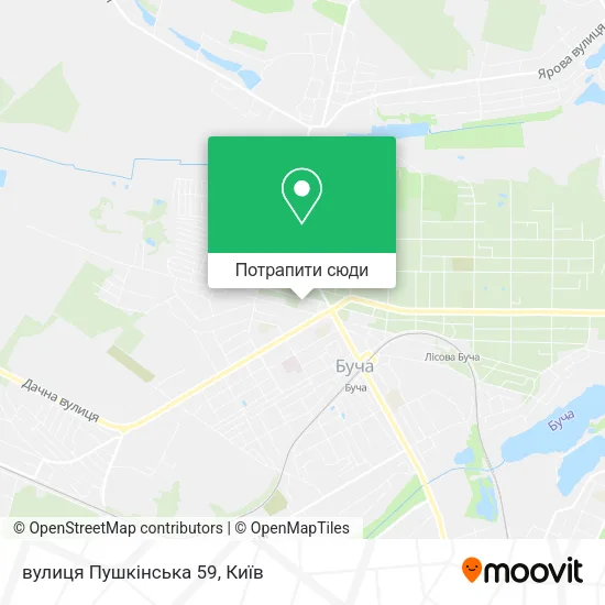 Карта вулиця Пушкінська 59