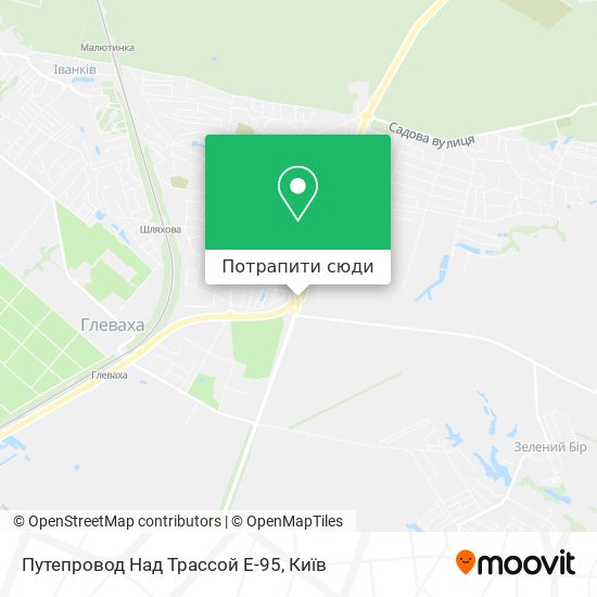 Карта Путепровод Над Трассой Е-95