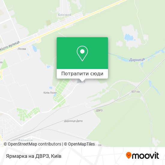 Карта Ярмарка на ДВРЗ