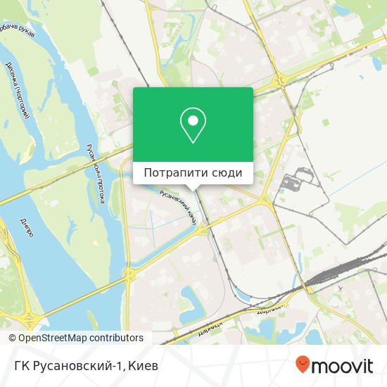 Карта ГК Русановский-1