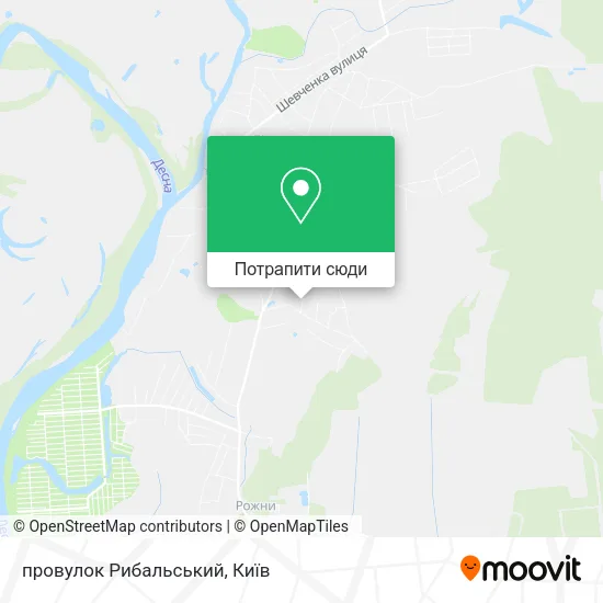 Карта провулок Рибальський