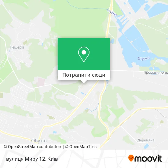 Карта вулиця Миру 12