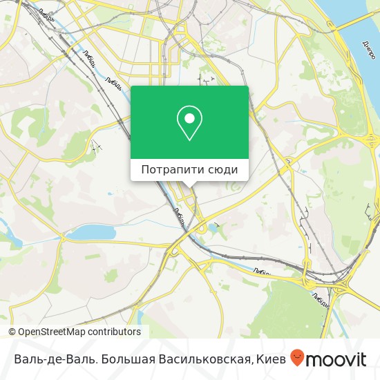 Карта Валь-де-Валь. Большая Васильковская