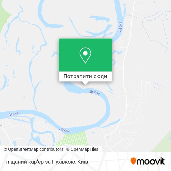 Карта піщаний кар'єр за Пухівкою