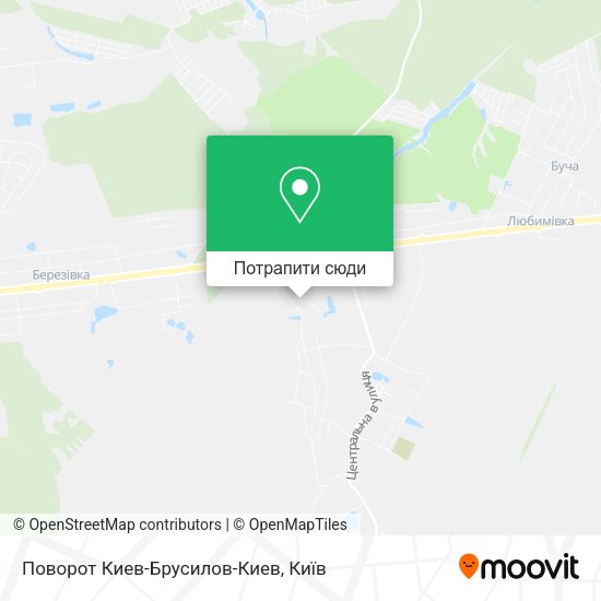 Карта Поворот Киев-Брусилов-Киев