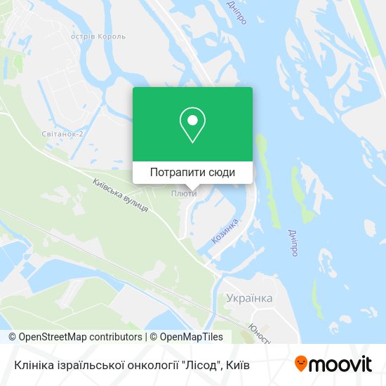 Карта Клініка ізраїльської онкології "Лісод"