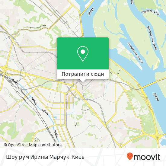 Карта Шоу рум Ирины Марчук