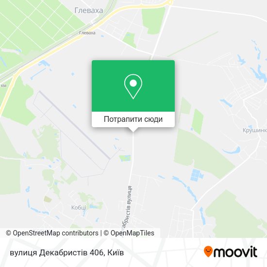 Карта вулиця Декабристів 406