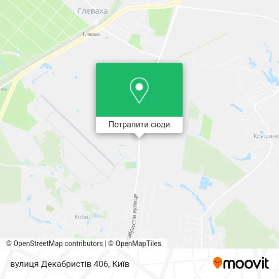 Карта вулиця Декабристів 406