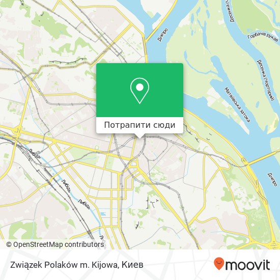 Карта Związek Polaków m. Kijowa