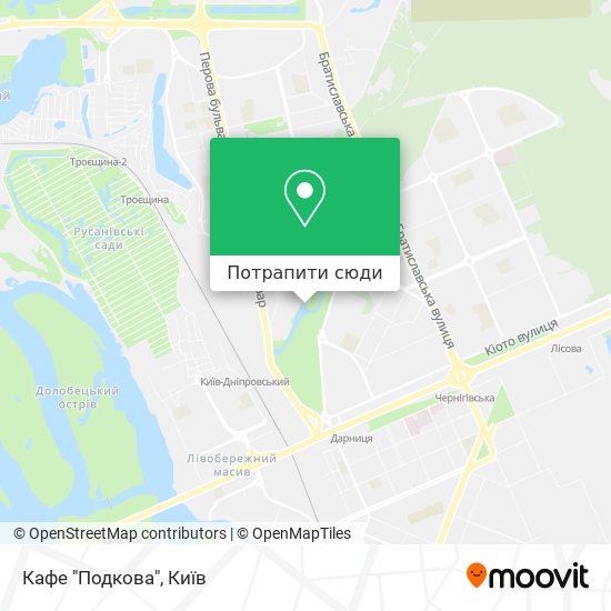 Карта Кафе "Подкова"