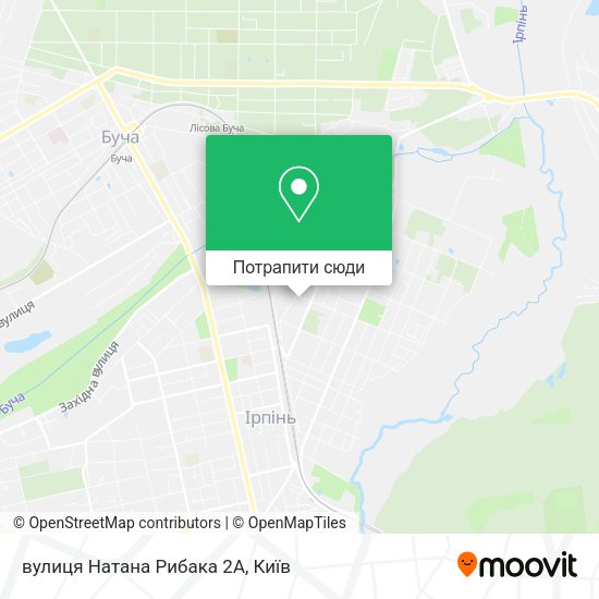Карта вулиця Натана Рибака 2А