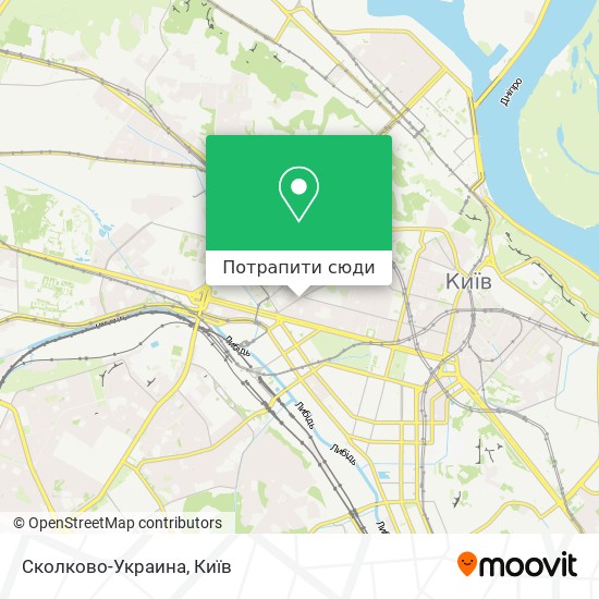 Карта Сколково-Украина