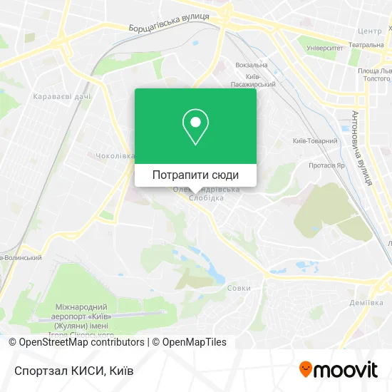 Карта Спортзал КИСИ