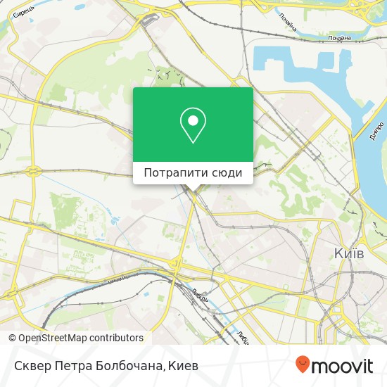 Карта Сквер Петра Болбочана
