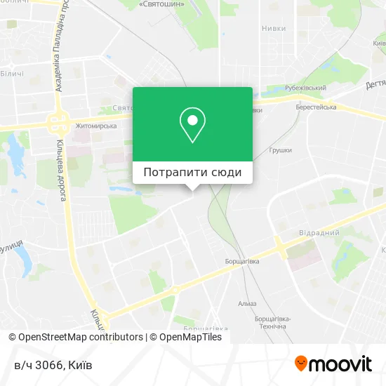 Карта в/ч 3066