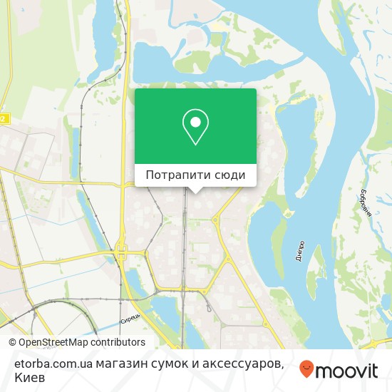 Карта etorba.com.ua магазин сумок и аксессуаров