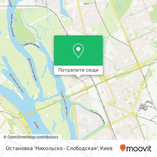 Карта Остановка "Никольско - Слободская"