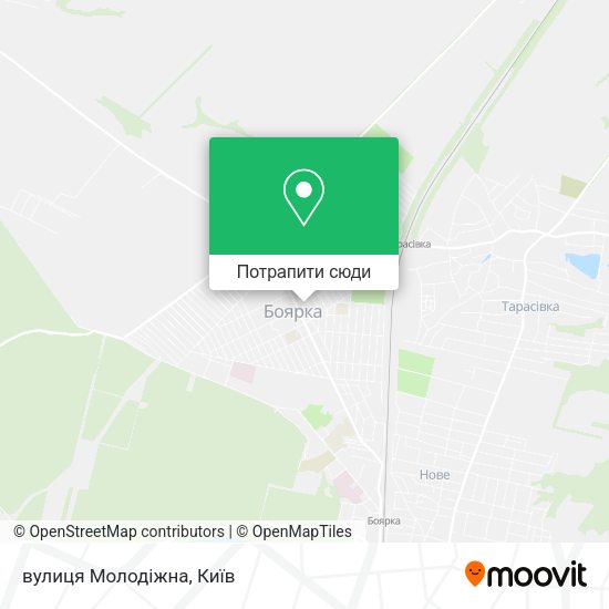 Карта вулиця Молодіжна