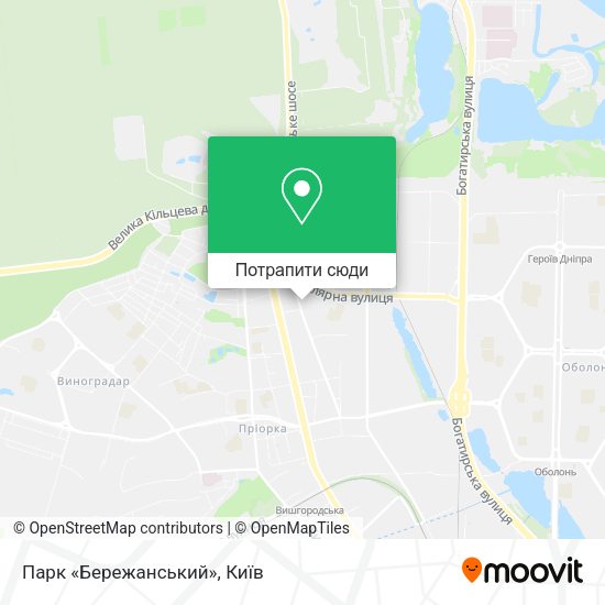 Карта Парк «Бережанський»