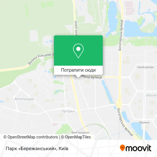 Карта Парк «Бережанський»