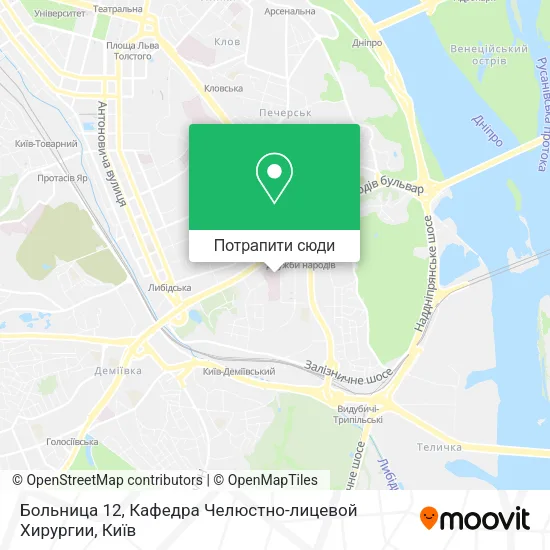 Карта Больница 12, Кафедра Челюстно-лицевой Хирургии