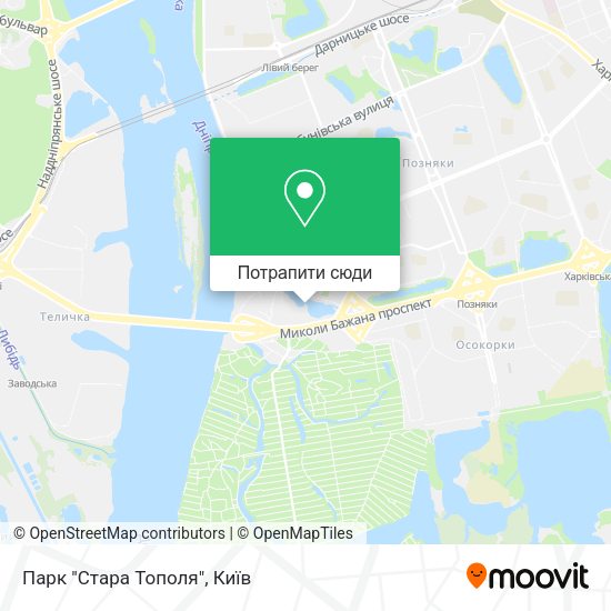 Карта Парк "Стара Тополя"