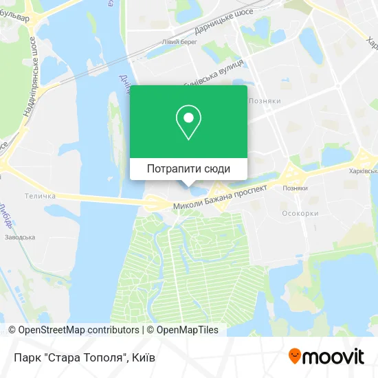 Карта Парк "Стара Тополя"