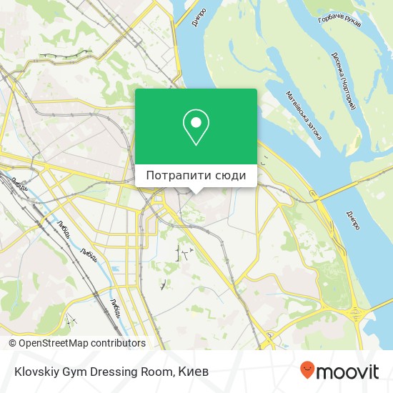 Карта Klovskiy Gym Dressing Room
