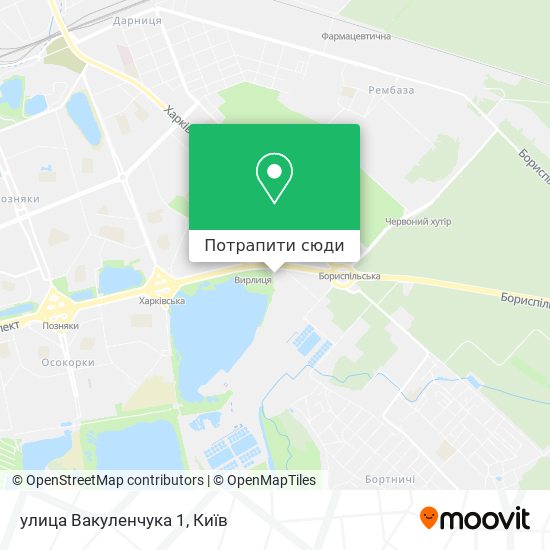 Карта улица Вакуленчука 1